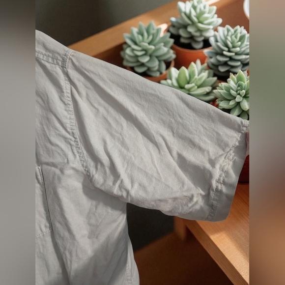 Croft & Barrow Casual Button Down Men's Shirt Off White Size X-Large (EUC) - Picture 6 of 11